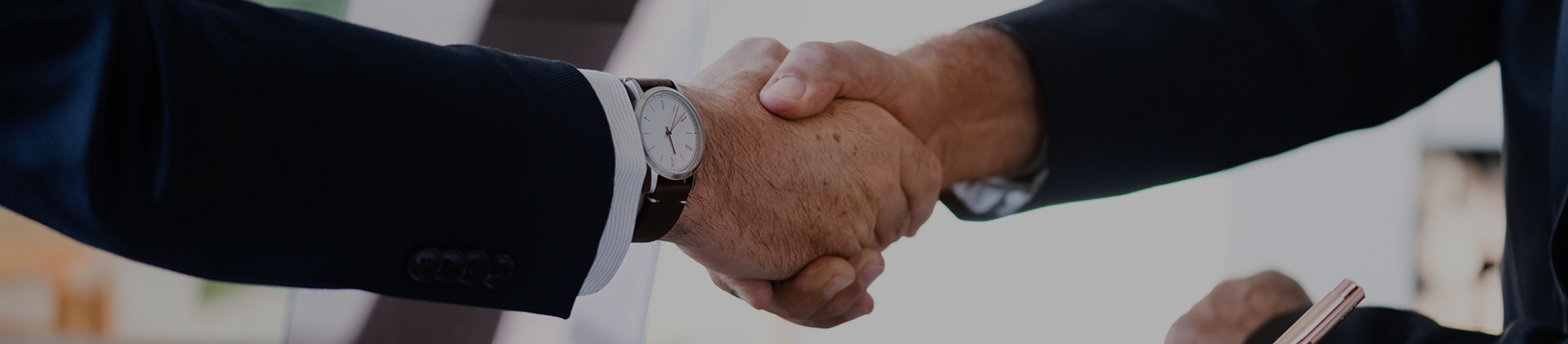 Two men shaking hands