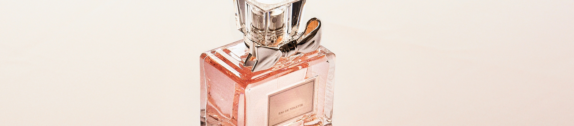Pink perfume bottle
