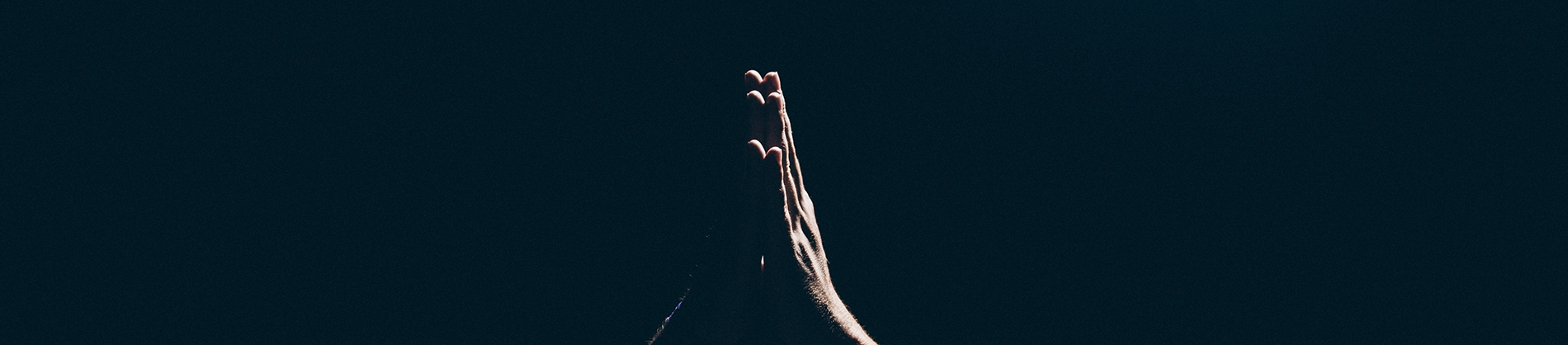 Hands together in prayer Hands together in prayer