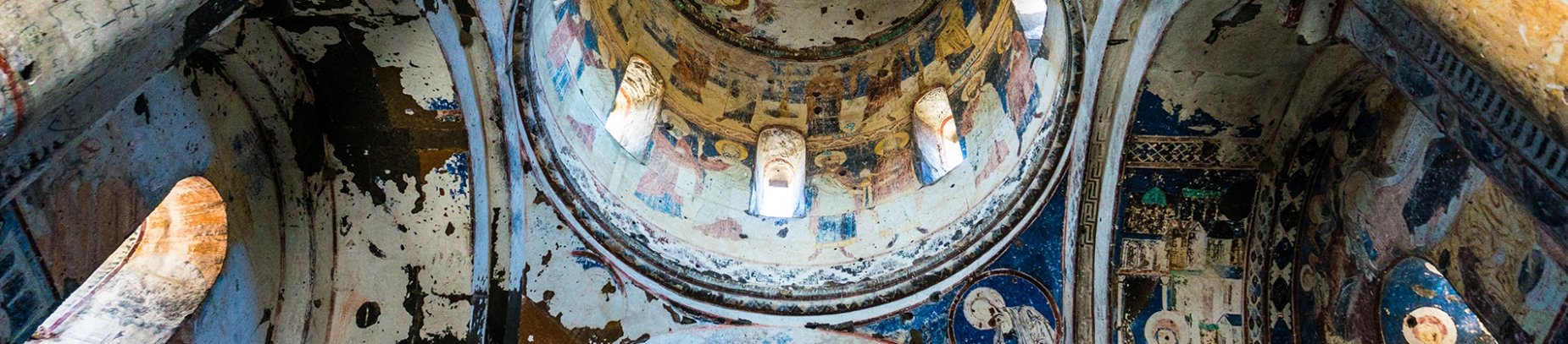 A painted cathedral ceiling A painted cathedral ceiling
